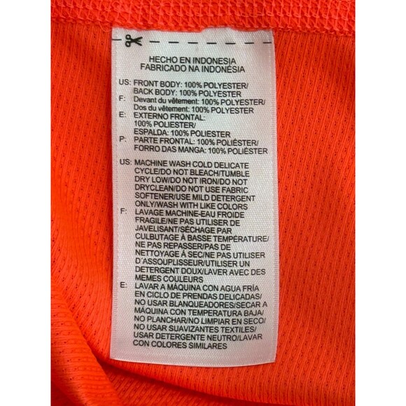 REEBOK Men's Short Sleeve Active Pull-Over Workout Shirt Red XL - Picture 5 of 6